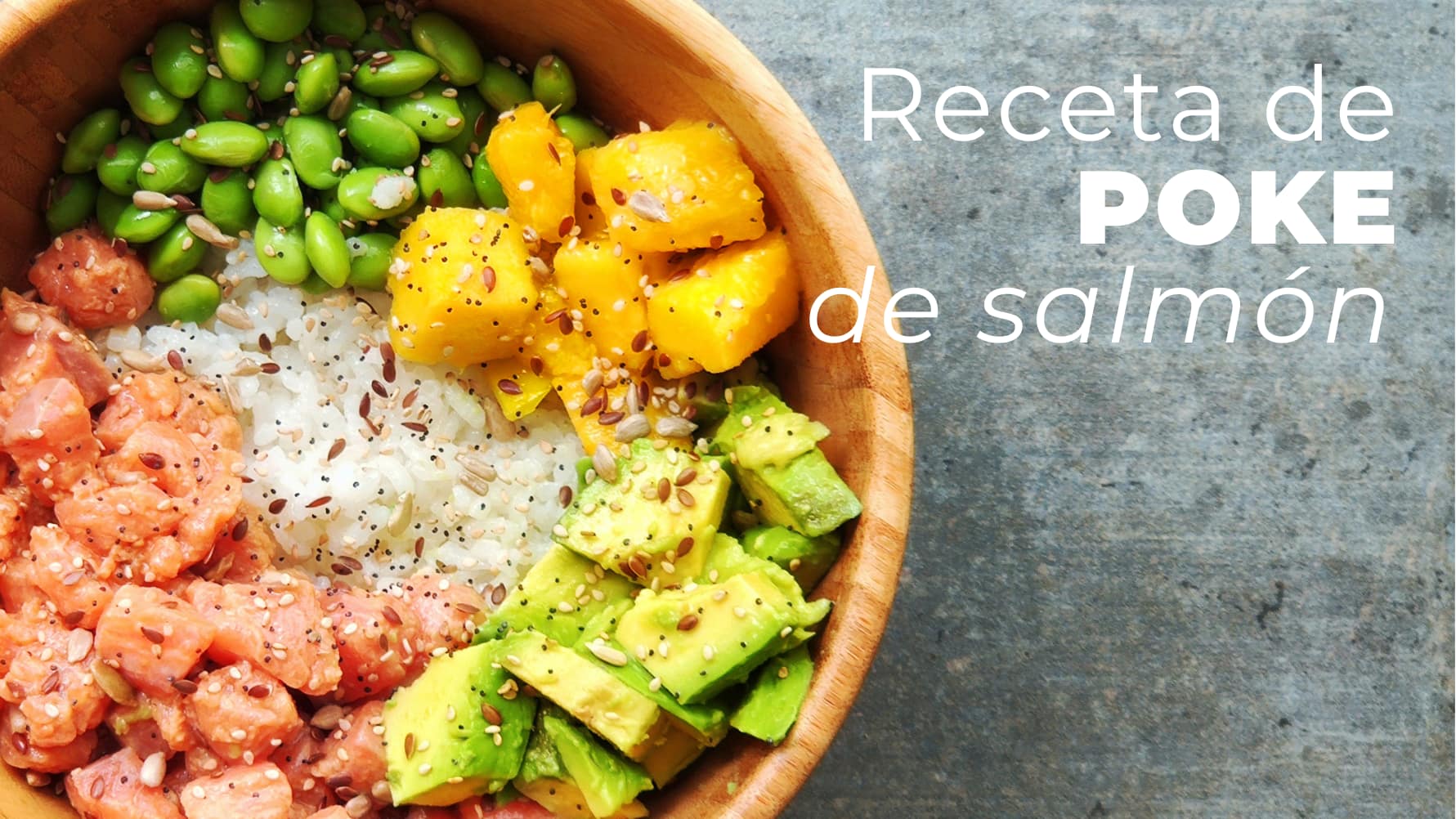 Poke de salmón
